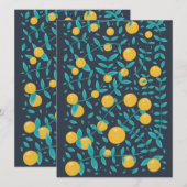Carte Orange Fruit Vintage (Devant / Derrière)