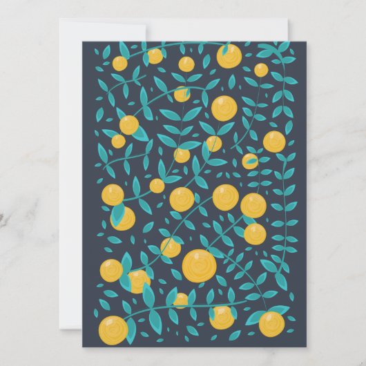 Carte Orange Fruit Vintage (Devant)