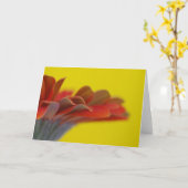 Carte orange Gerbera Daisy (Fleur jaune)
