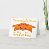 Carte Orange Grand Casquette Gold Blue Graduate Class 20 (Devant)