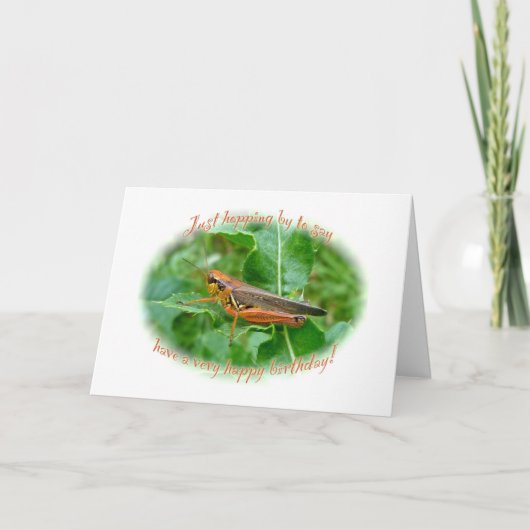 Carte Orange Grasshopper (Devant)