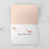 Carte Orange Hibiscus Penser à vous (Intérieur)