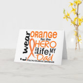 Carte Orange Pour Héros 2 Papa MS Multiple Sclerose (Fleur jaune)