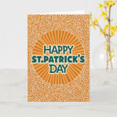 Carte Orange Rays Happy Day Card (Fleur jaune)