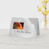 Carte Orange Rose Notre Anniversaire (Fleur jaune)
