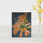 Carte Orange Tropical Flower Note (Fleur jaune)