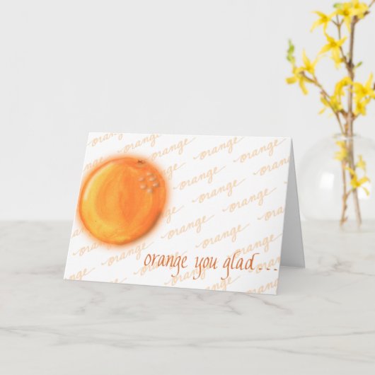 Carte Orange, tu es content ? (Fleur jaune)