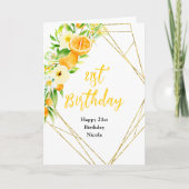 Carte Oranges Citrus Birthday (Devant)