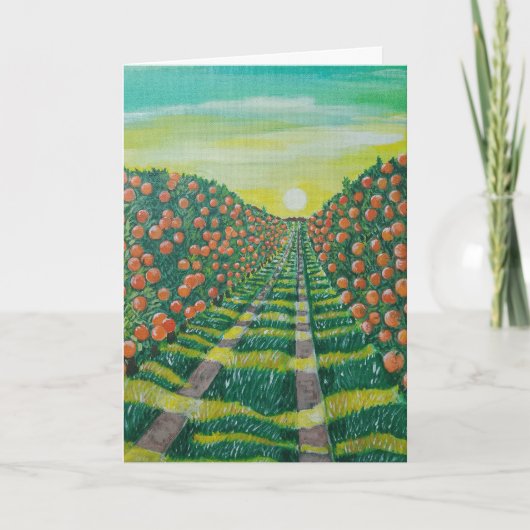 Carte Oranges de Valence Peinture d'Alfred Fox (Devant)