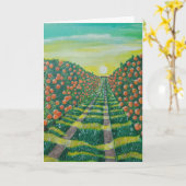 Carte Oranges de Valence Peinture d'Alfred Fox (Fleur jaune)