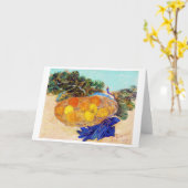 Carte Oranges et citrons avec gants bleus, Van Gogh (Fleur jaune)