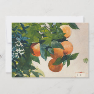 Carte Oranges sur une branche   Winslow Homer
