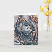 CARTE ORANGUTAN (Fleur jaune)