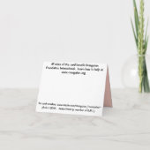 Carte Orangutan Infantile Avec Fleur Tropicale (Dos)