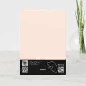 Carte Orangutan personnel drôle Missing Anniversaire & M (Dos)