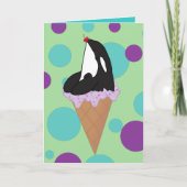 Carte Orca Killer Whale personnalisable (Devant)