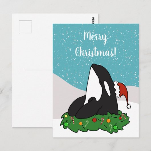 Carte Orca Noël (Devant / Derrière)