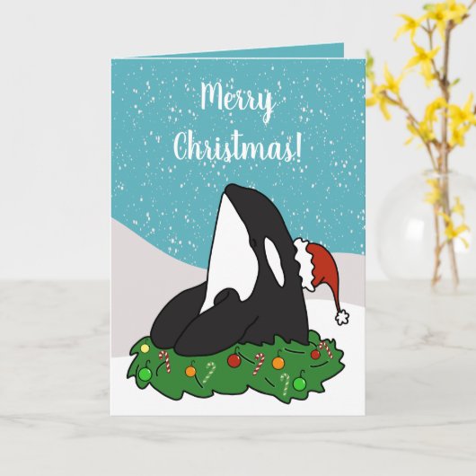 Carte Orca Noël (Fleur jaune)