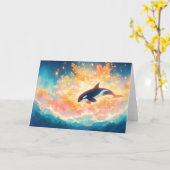 Carte Orca Voyage à travers une mer magique (Fleur jaune)
