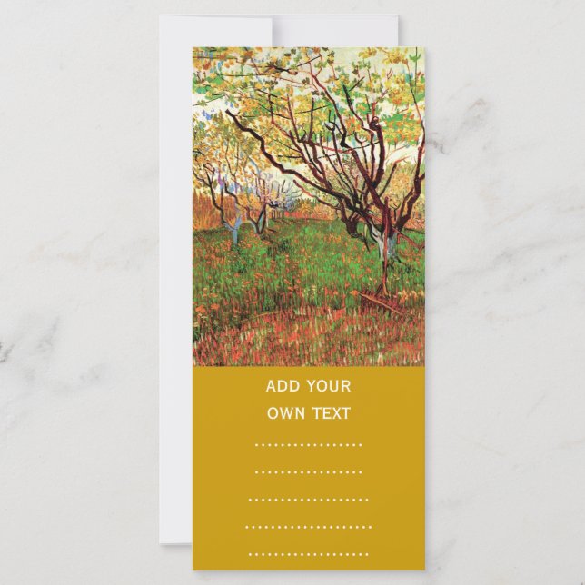 Carte Orchard à Blossom, Vincent van Gogh (Devant)