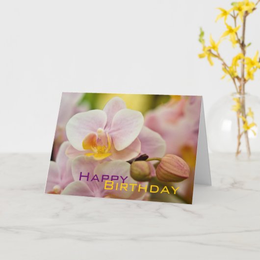 Carte Orchid (Fleur jaune)