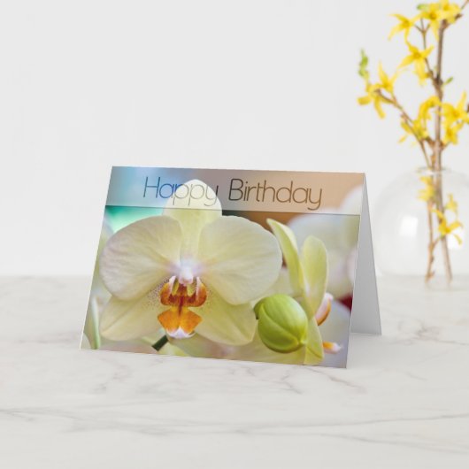 Carte Orchid (Fleur jaune)