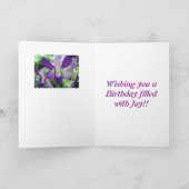 Carte Orchid de Purple et White (Intérieur)