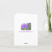 CARTE ORCHID PURPLE (Dos)
