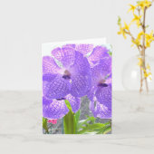 CARTE ORCHID PURPLE (Fleur jaune)