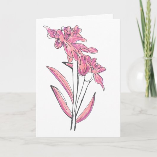 Carte Orchidée (Devant)