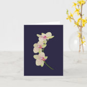 Carte Orchidée (Fleur jaune)