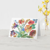 Carte Orchidée11blanche (Fleur jaune)