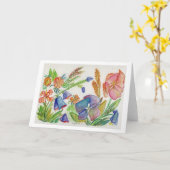 Carte Orchidée13 (Fleur jaune)