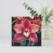 Carte Orchidée. Cymbidium (Debout devant)