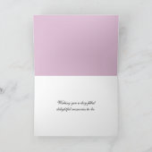 Carte Orchidée d'anniversaire et perles (Intérieur)