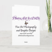 Carte Orchidée d'anniversaire pour maman (Dos)