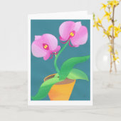 Carte Orchidée de clair de lune (Fleur jaune)