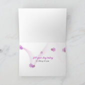 Carte Orchidée et bougies dans l'eau Penser à vous (Intérieur)