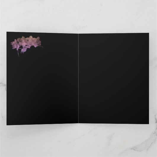 Carte Orchidée Ipanema ombre sur un arrière - plan sombr (Intérieur)