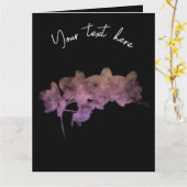 Carte Orchidée Ipanema ombre sur un arrière - plan sombr (Fleur jaune)