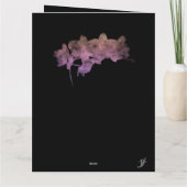 Carte Orchidée Ipanema ombre sur un arrière - plan sombr (Dos)