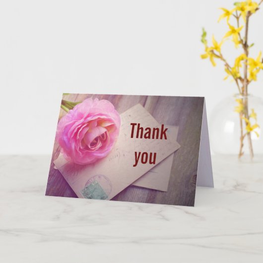 carte orchidée Merci (Fleur jaune)