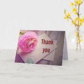 Carte orchidée Merci (Fleur jaune)