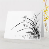 Carte Orchidée Noble (Fleur jaune)