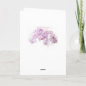 Carte Orchidée rose Aquarelle Fleur Anniversaire (Dos)