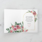 Carte Orchidée rose Roses Joyeux Fête des Mères Bonus Ma (Intérieur)