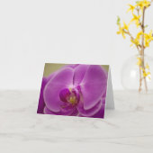 Carte Orchidée violette (Fleur jaune)