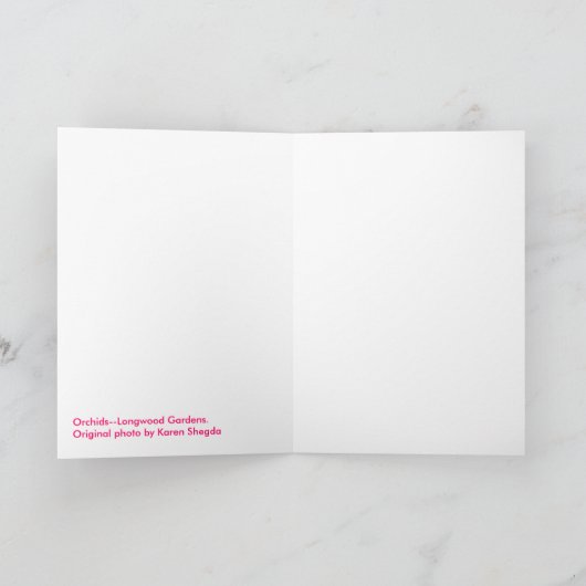 Carte Orchidées (Intérieur)