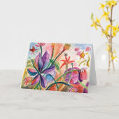 Carte Orchidées (Fleur jaune)