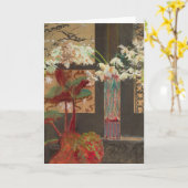 Carte Orchidées blanches et une pivoine | Leon Wyczółkow (Fleur jaune)